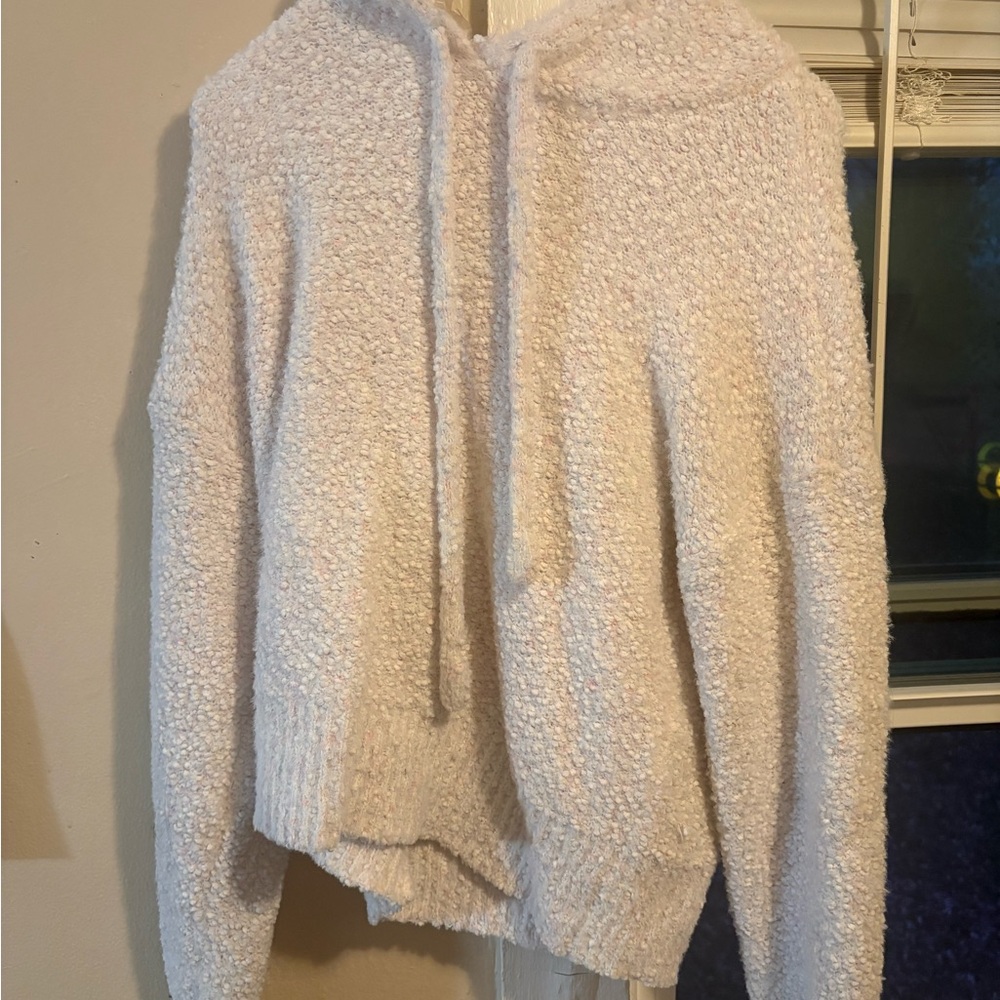 Cozy White Hooded Jacket